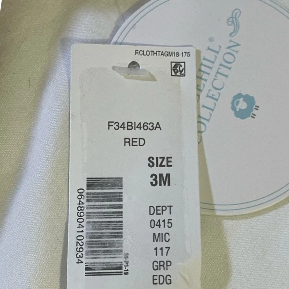 NWT Plaid Red Baby 3-Month‎ Romper